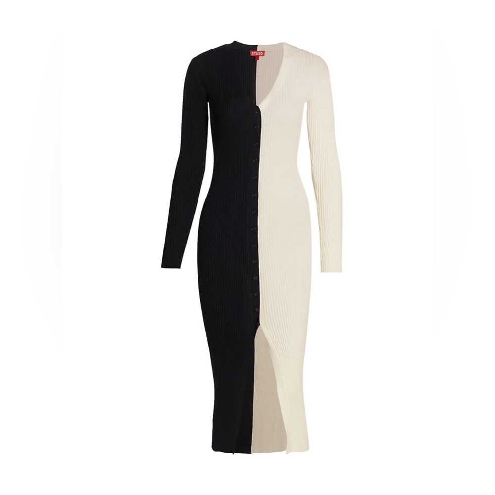 Staud Shoko Colorblock Dress